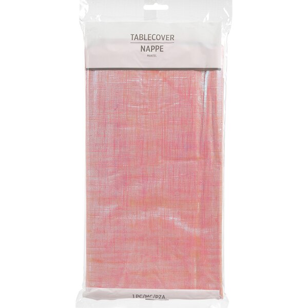 Amscan Party Impressions Table Cloth 54" X 102", Pink