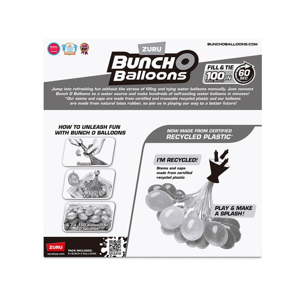 ZURU Bunch O Balloons Tropical Party Self-Sealing Water Balloons, 265 ct