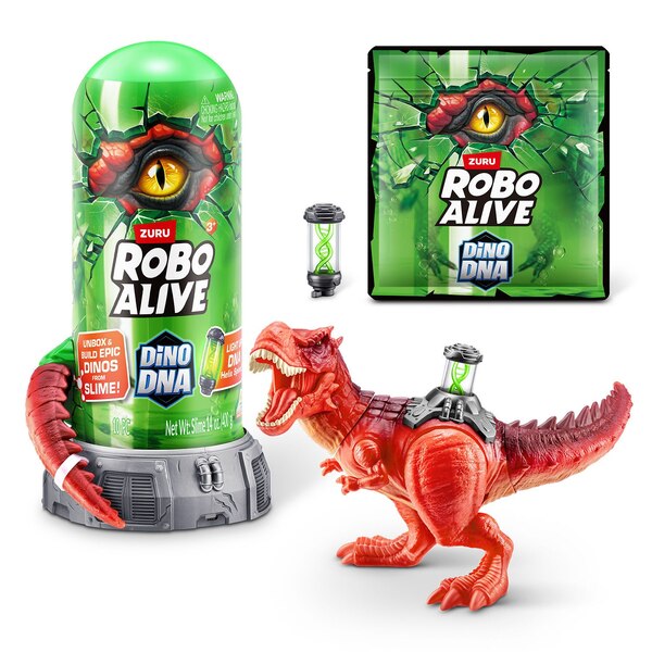 Zuru Robo Alive Dino DNA Light Up Helix Spine Series 1 Playset, Assorted Dinosaurs