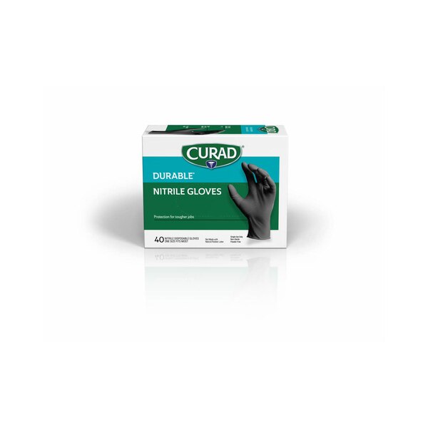 Curad, Durable OSFM Nitrile Exam Gloves, 40 CT