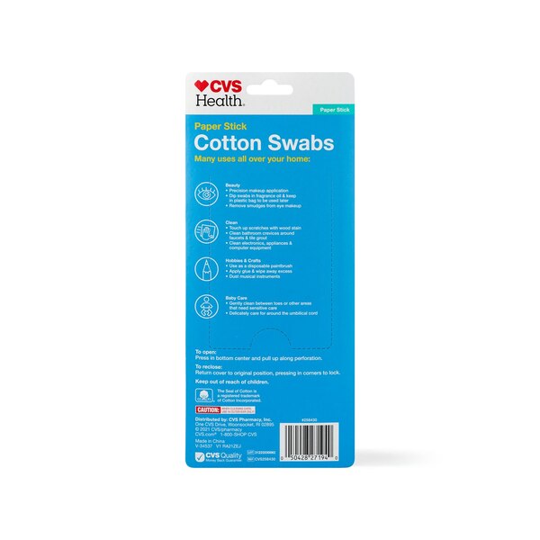 CVS Health Cotton Swabs, 625 CT