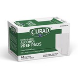 CURAD Extra Large Alcohol Prep Pads, 4" x 5.5", 48 CT, thumbnail image 2 of 6