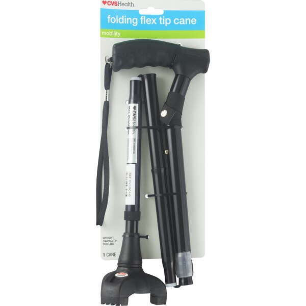 CVS Folding Flex Tip Cane