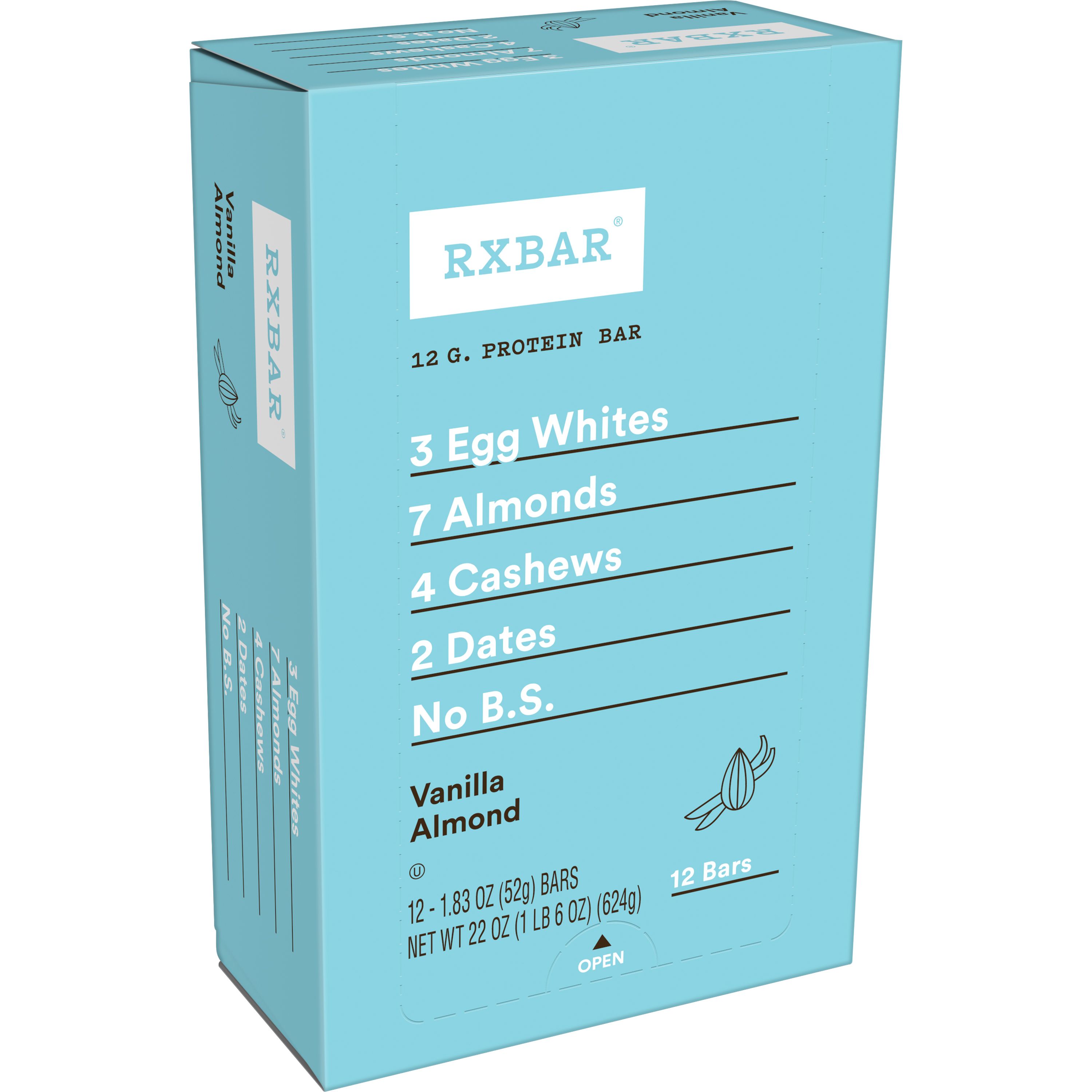 12-Count RXBAR Vanilla Almond Protein Bar, 1.83 oz