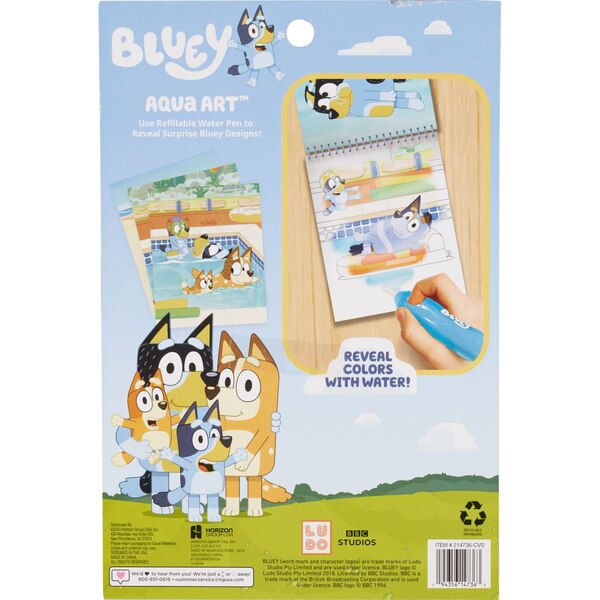 Bluey Aqua Art Activity Book & Pen Set