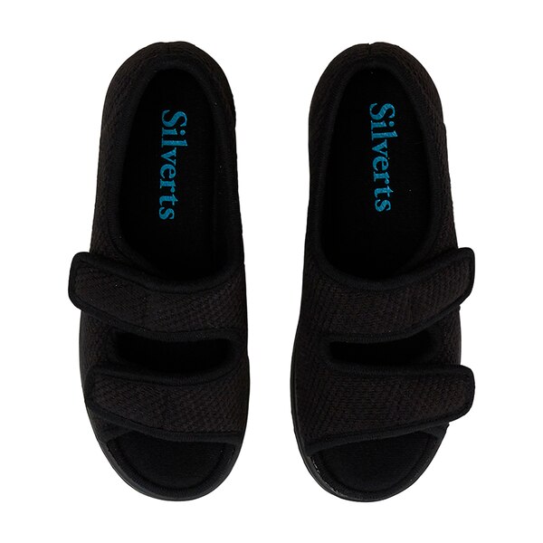 Silverts Indoor and Outdoor Easy Closure Open Toe Sandal