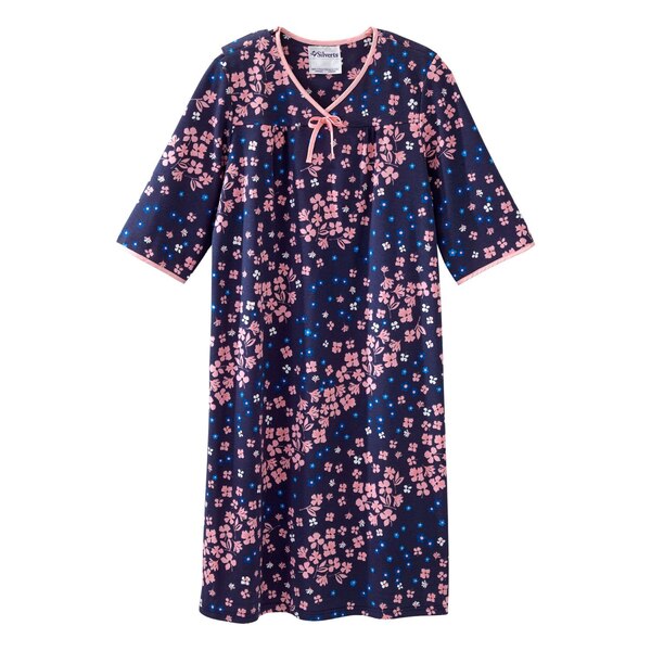 Silverts Women's Open Back Nightgown
