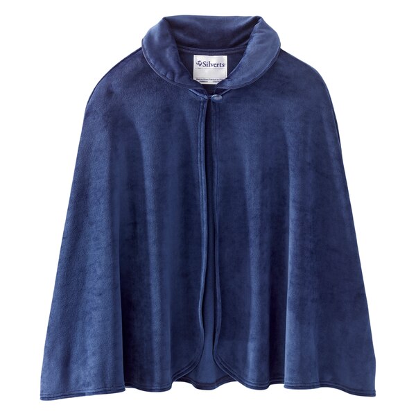 Silverts Bed Jacket /Short Cape, Navy, Size OS