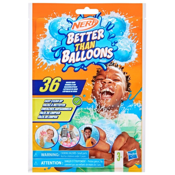 Nerf Better Than Balloons Water Pods, 36 ct