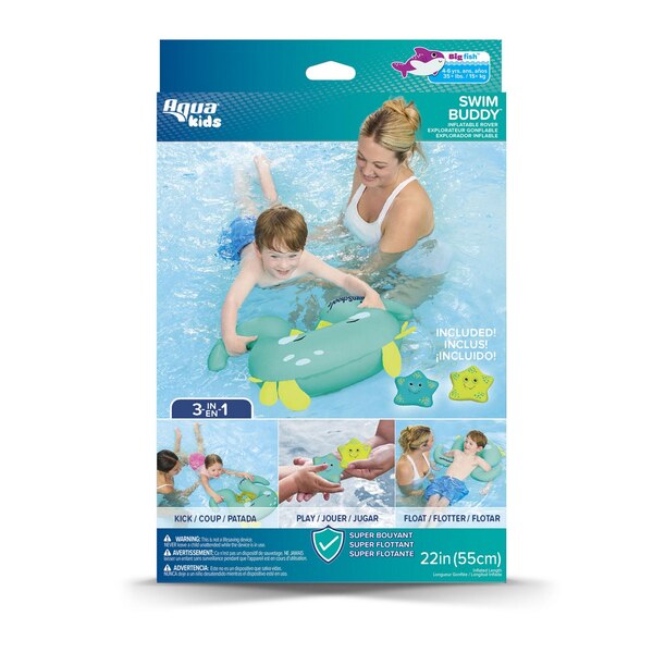 Aqua Kids SwimBuddy Inflatable Rover, 22 in