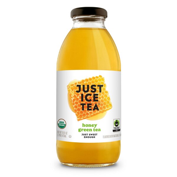 Just Ice Tea, Honey Green Tea, 16 Oz