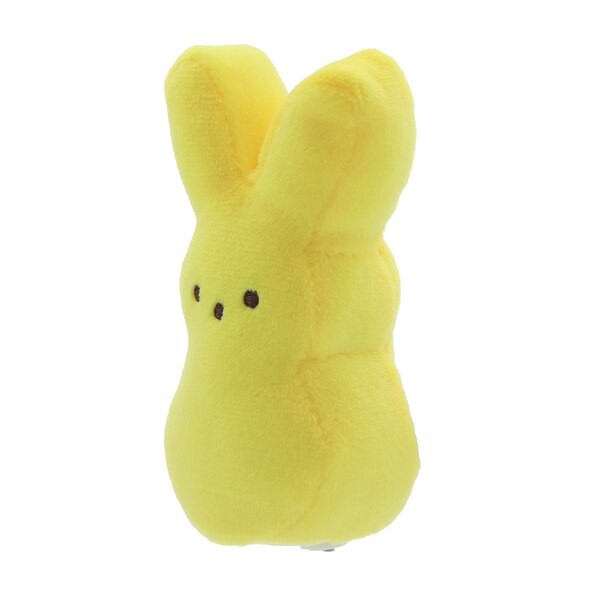 Peeps Palm Pet Bunny Plush, Yellow, 4.25 in