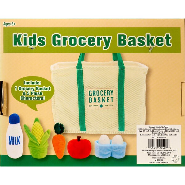 Animal Adventure 6-Piece Kid's Grocery Basket