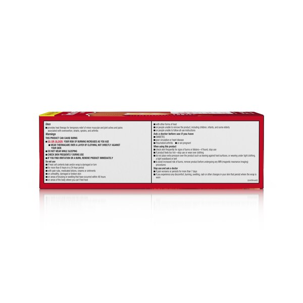 ThermaCare Lower Back & Hip Pain Relief Therapy Heat Wraps, 3 CT