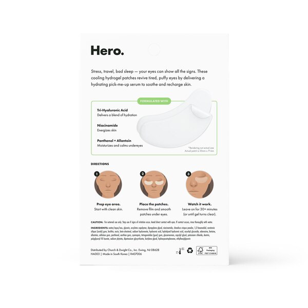 Hero Mighty Patch For Tired Eyes, 6 CT