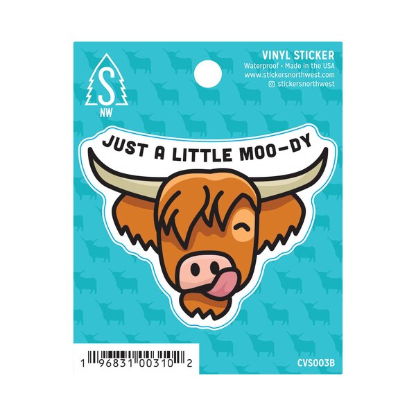 Stickers Northwest Moo-dy Vinyl Sticker
