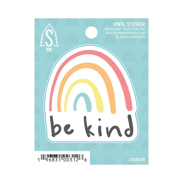 Stickers Northwest "Be Kind" Rainbow Vinyl Sticker