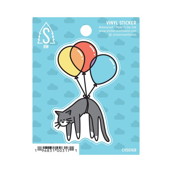 Stickers Northwest Balloon Cat Vinyl Sticker