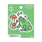 Stickers Northwest Mushrooms & Frog Vinyl Sticker, thumbnail image