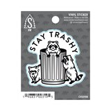 Stickers Northwest "Stay Trashy" Raccoons Vinyl Sticker, thumbnail image