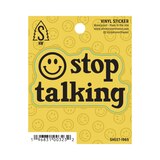 Stickers Northwest "Stop Talking" Vinyl Sticker, thumbnail image