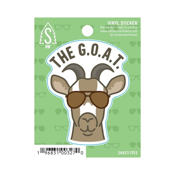 Stickers Northwest "The G.O.A.T." Vinyl Sticker