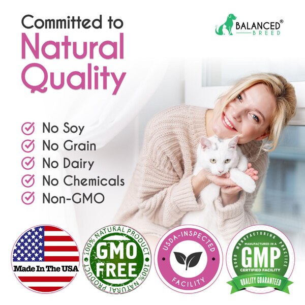 Balanced Breed Cat L-Lysine Immune Support Soft Chews, Chicken & Catnip, 60 ct