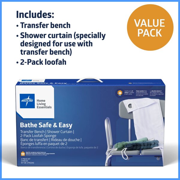 Medline 3 in 1 Bath Safety Kit