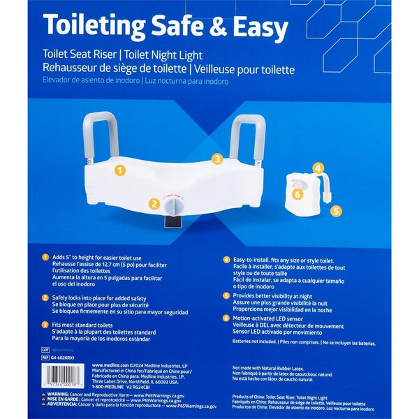 Medline 2 in 1 Toilet Assistance Kit