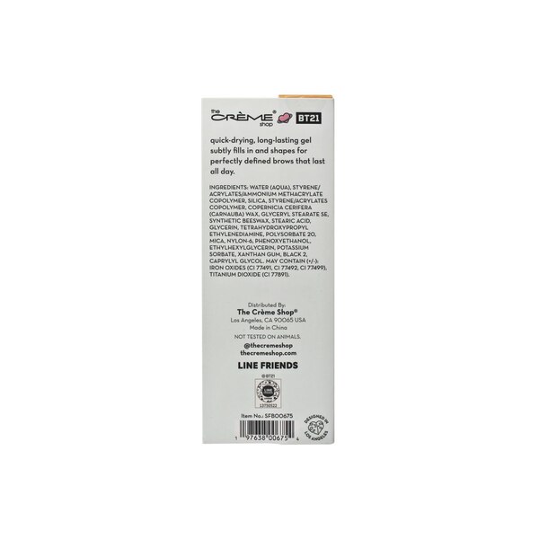 The Creme Shop BT21 Minini Flex Brow Flexible Fiber Gel, Blonde
