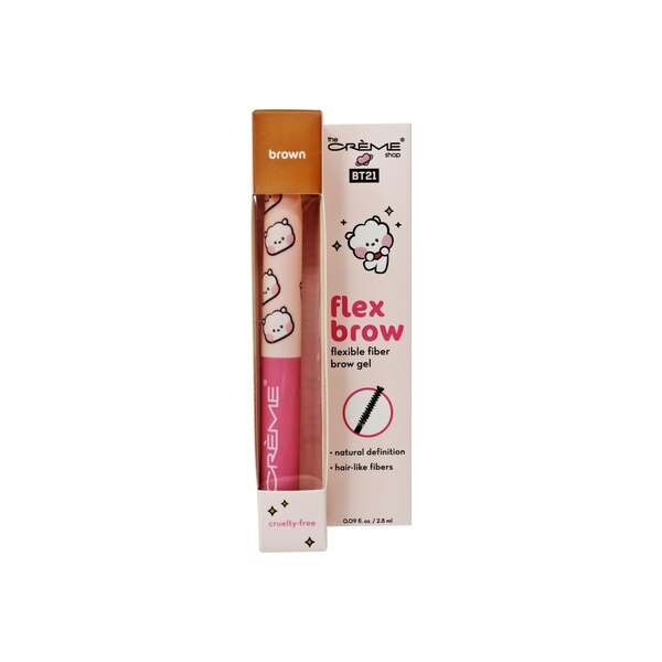 The Creme Shop BT21 Minini Flex Brow Flexible Fiber Gel, Brown