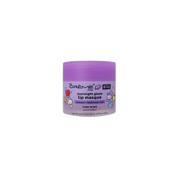 The Creme Shop BT21 Minini Overnight Glaze Lip Mask, Grape