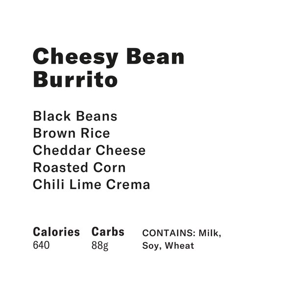 Everytable, Cheesy Bean Burrito, 11 oz