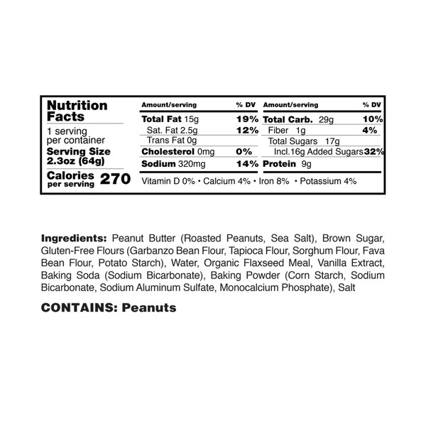 Everytable, Peanut Butter Cookie Bar, 2.2 oz