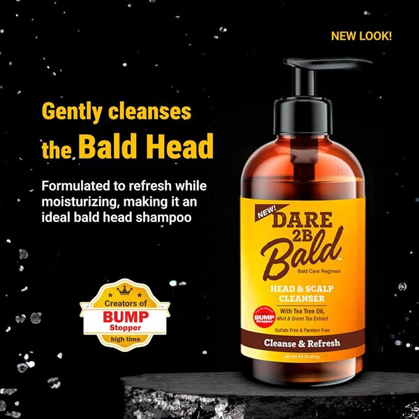 Dare 2B Bald Head & Scalp Cleanser 8 Fl Oz