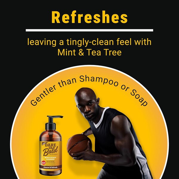 Dare 2B Bald Head & Scalp Cleanser 8 Fl Oz