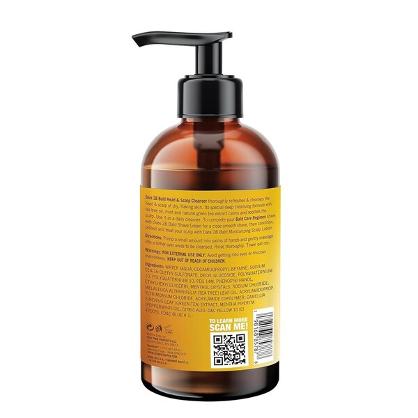Dare 2B Bald Head & Scalp Cleanser 8 Fl Oz