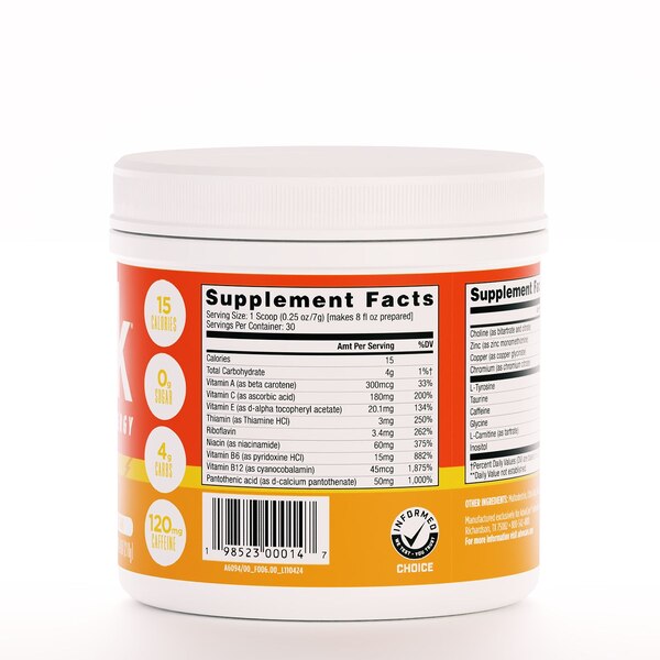 Spark Canister Vitamin and Amino Acid Supplement, Mandarin Orange, 7.4 OZ