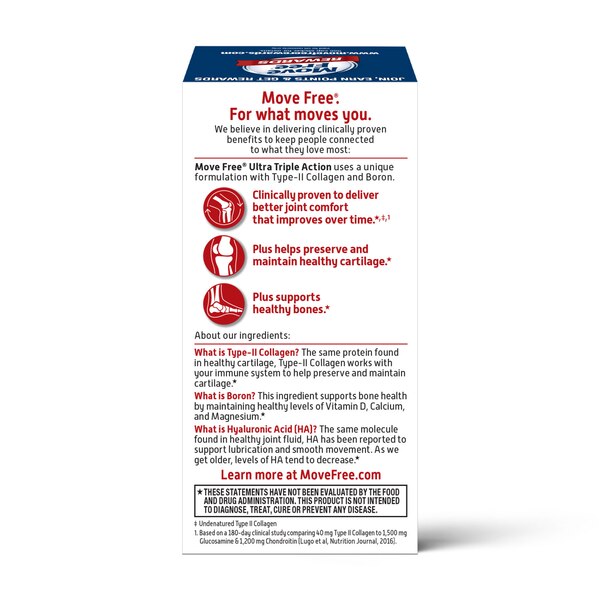 Move Free Ultra UC-II Collagen and Hyaluronic Acid Joint Supplement, 30CT