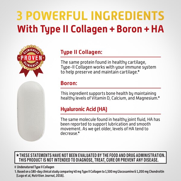 Move Free Ultra UC-II Collagen and Hyaluronic Acid Joint Supplement, 30CT