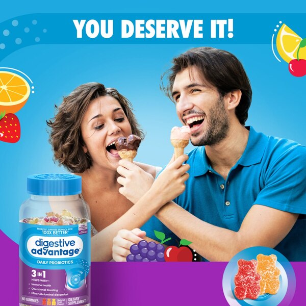 Digestive Advantage Daily Probiotic Gummies, 60CT