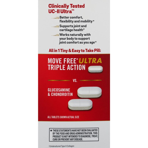 MOVE FREE Ultra Triple Action w/UCII Value Pack, 64 CT