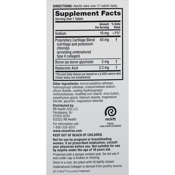 MOVE FREE Ultra Triple Action w/UCII Value Pack, 64 CT