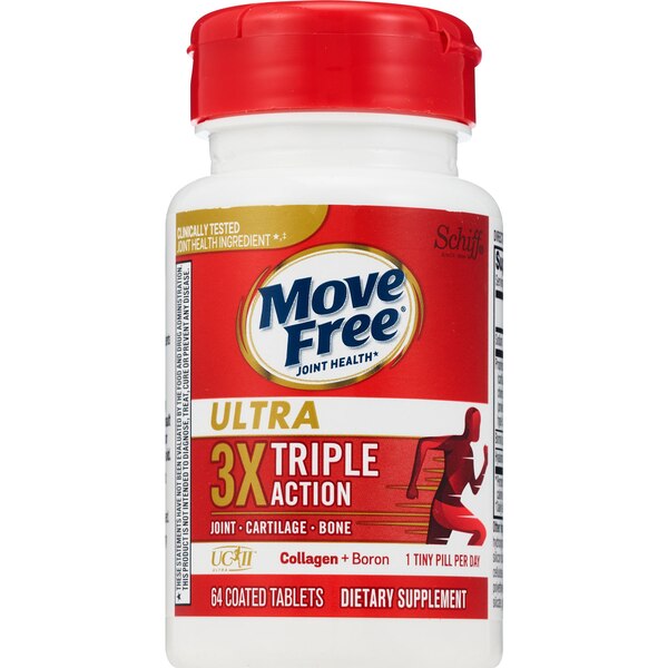 MOVE FREE Ultra Triple Action w/UCII Value Pack, 64 CT