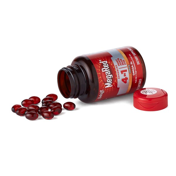 MegaRed Advanced 4-in-1 Omega-3 Softgels, 500 MG, 80 CT