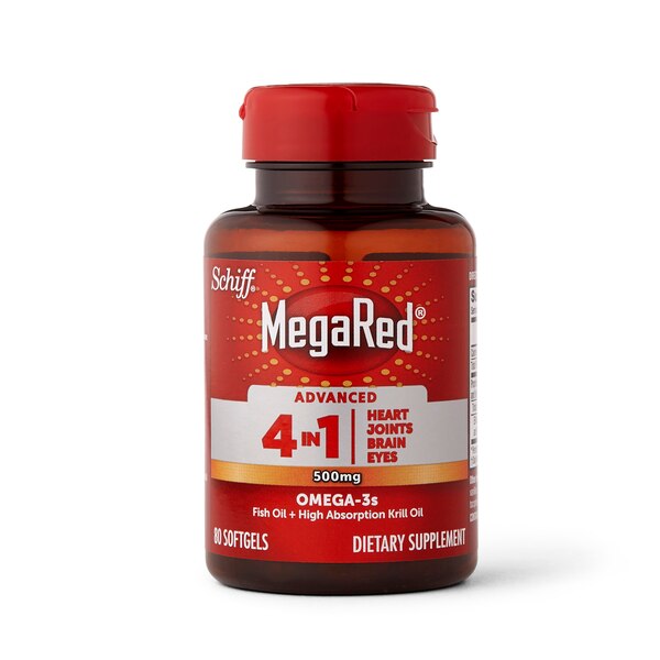MegaRed Advanced 4-in-1 Omega-3 Softgels, 500 MG, 80 CT