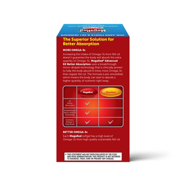 Schiff MegaRed Advanced 3x Triple Absorption Softgels, 800 MG, 80 CT