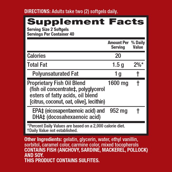 Schiff MegaRed Advanced 3x Triple Absorption Softgels, 800 MG, 80 CT