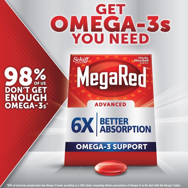 Schiff MegaRed Advanced 3x Triple Absorption Softgels, 800 MG, 80 CT