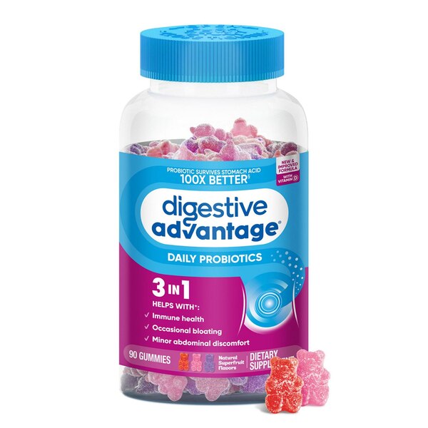 Digestive Advantage Superfruit Daily Probiotic Gummies & Immune Health